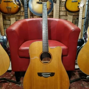 Dreambow DM707SCE acoustic-electric guitar and hard case