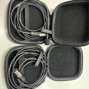 2x Shure MX150B/C Subminiature Cardioid Lavalier Microphone with TA4F Connector