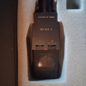 AKG C414 P48 Studio Vocal Microphone with brass CK12 capsule.