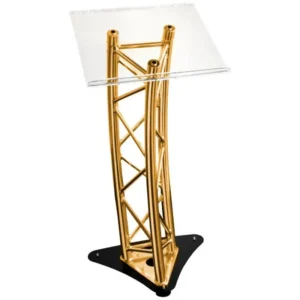 ALUMINUM PODIUM – GOLD OR SILVER