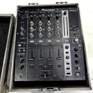 Pioneer DJM700 DJ Mixer In a flightcase