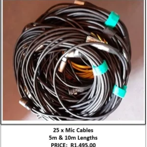 Mic Cables x 25