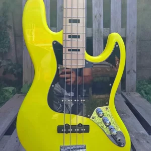 Yellow 4 string Jazz Bass for sale
