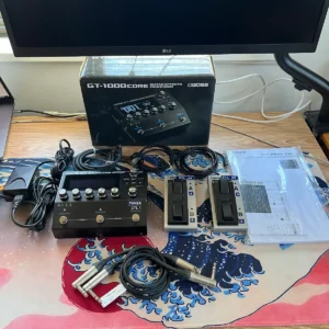 Boss GT-1000CORE with two Boss FS-7 Multifunction Foot Switches (Selling as a bu