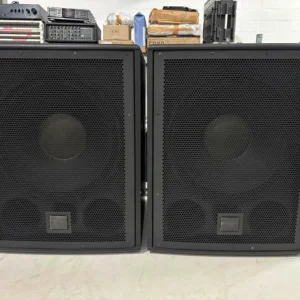 JBL IRX115S Compact Powered 15″ Portable Subwoofer Pair